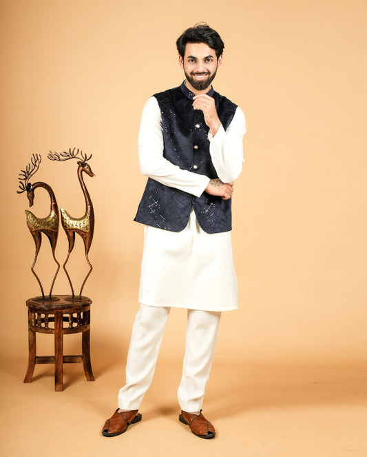 Premium Men’s Regal Velvet Jacket  Festive & Wedding Wear