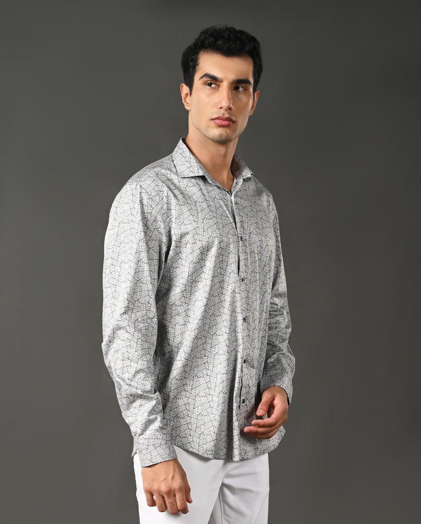 Mens Blue Checked Cotton Blend Casual Shirt – Mens blue checked cotton blend casual shirt, classic style