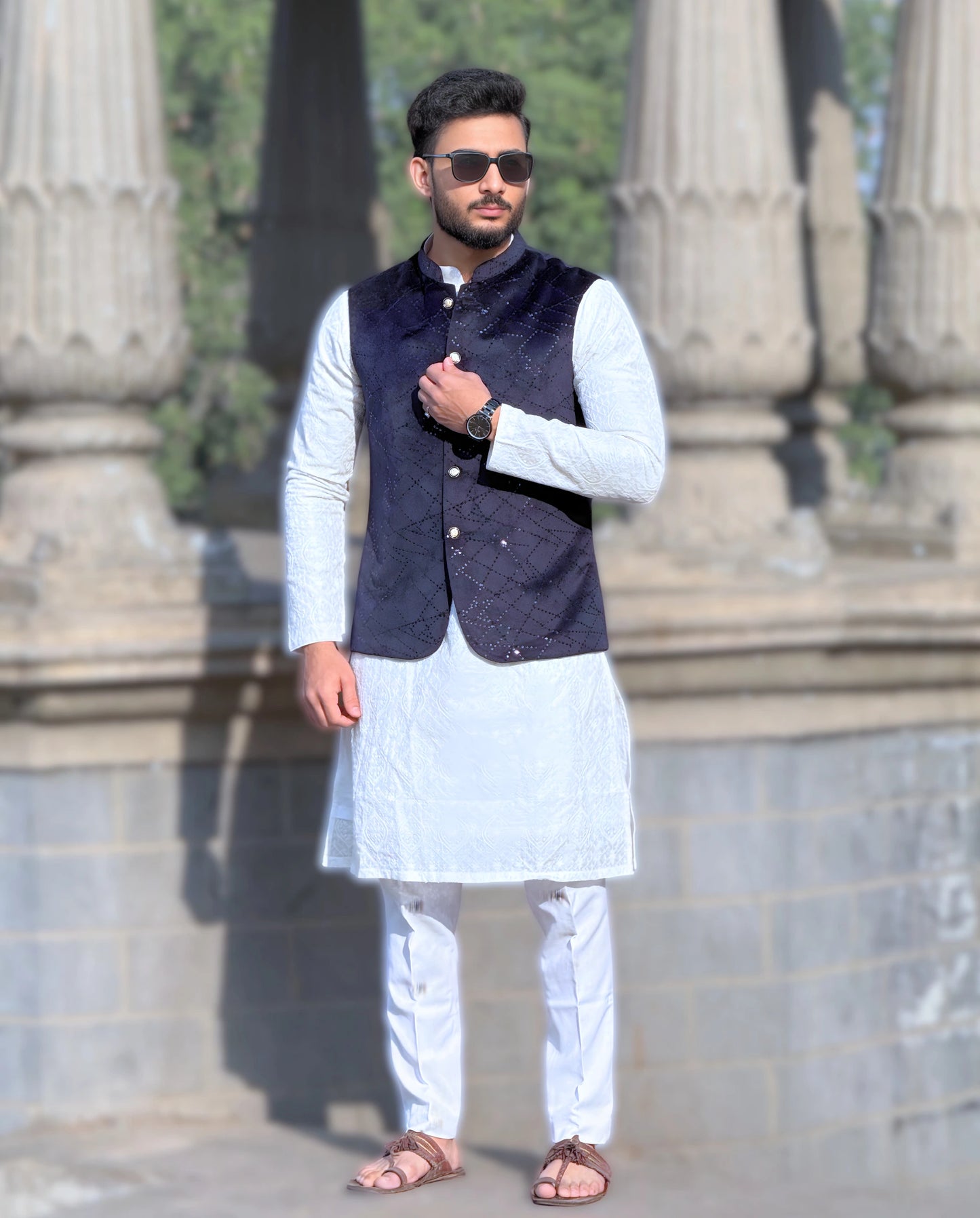 Premium Men’s Regal Velvet Jacket Festive & Wedding Wear