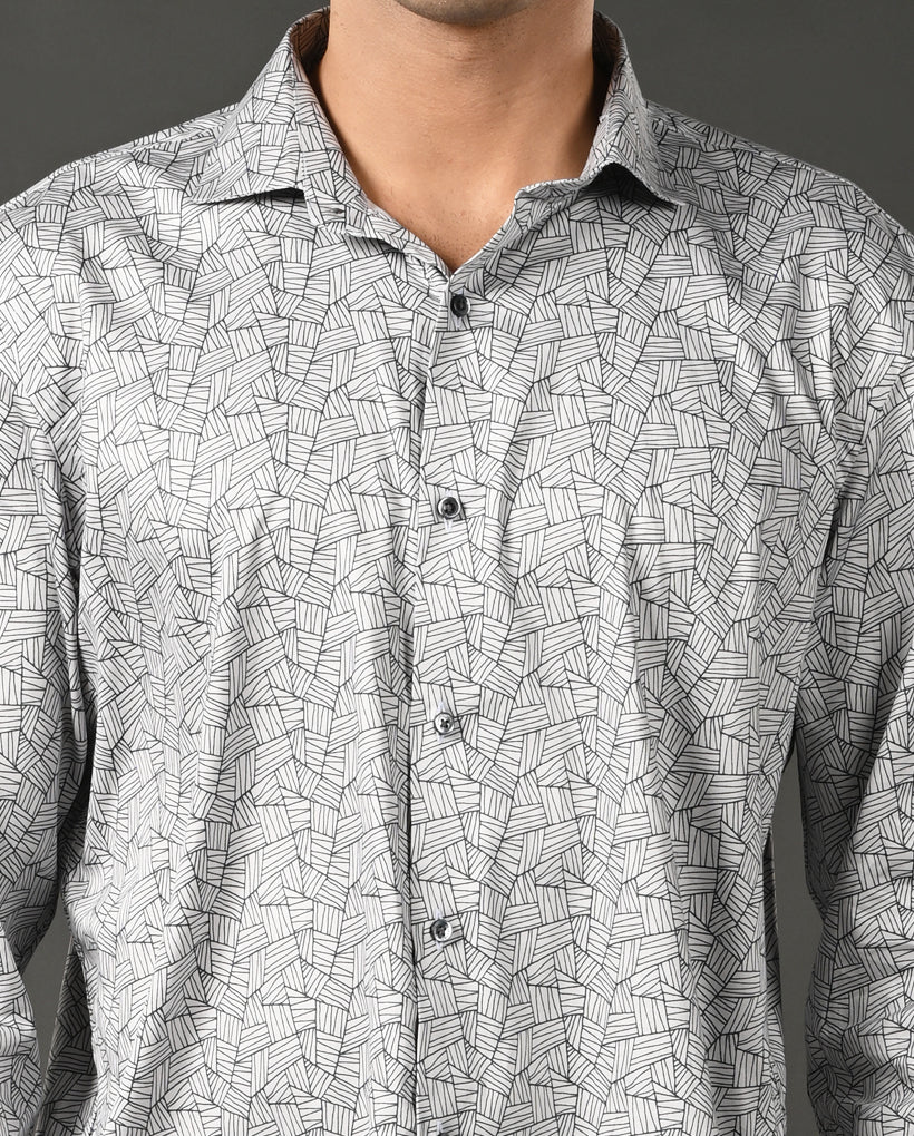 Mens Blue Checked Cotton Blend Casual Shirt – Mens blue checked cotton blend casual shirt, classic style