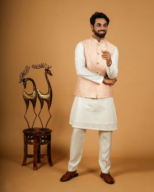 Traditional Silk Men's Nehru Jacket - The Ultimate Festive Wear