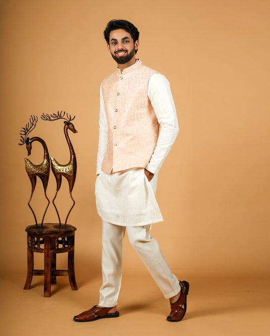 Traditional Silk Men's Nehru Jacket - The Ultimate Festive Wear
