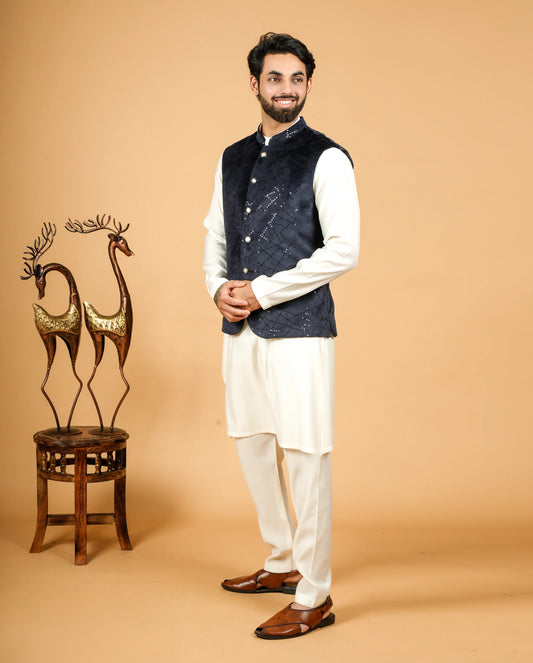 Premium Men’s Regal Velvet Jacket  Festive & Wedding Wear