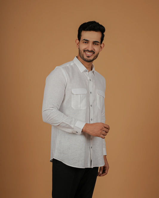 Breezy Pure Linen Shirt For Men– Summer’s Natural Choice