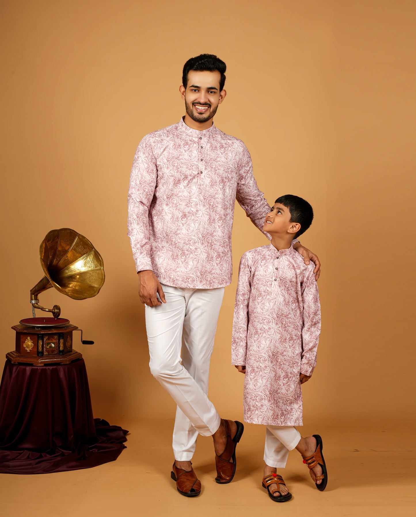 Father and Son Short Kurta Set – Perfect Party Wear