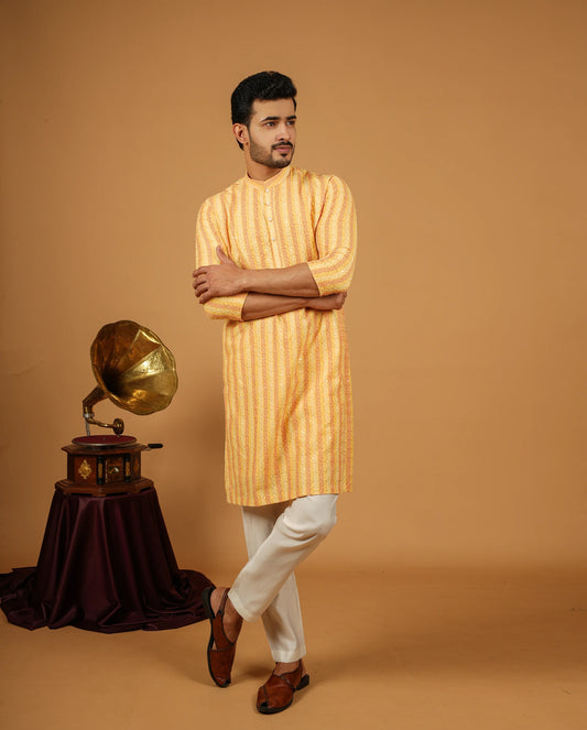 yellow-kurta-for-navratri