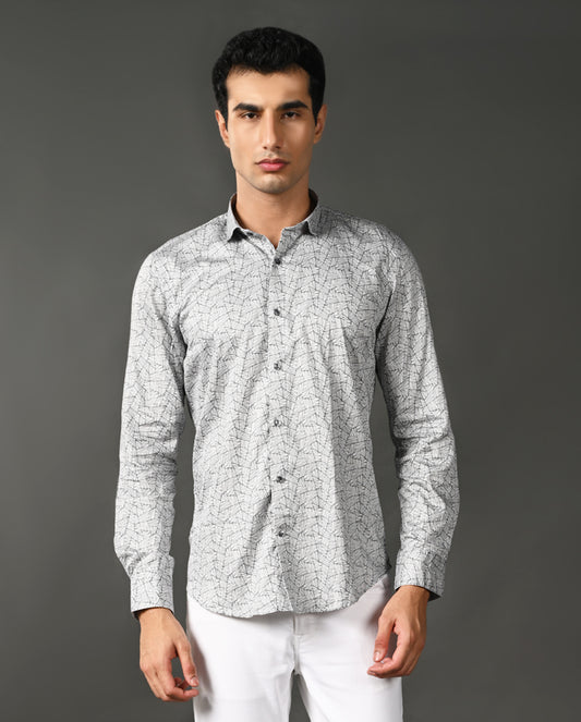 striped cotton blend shirt men casual wear