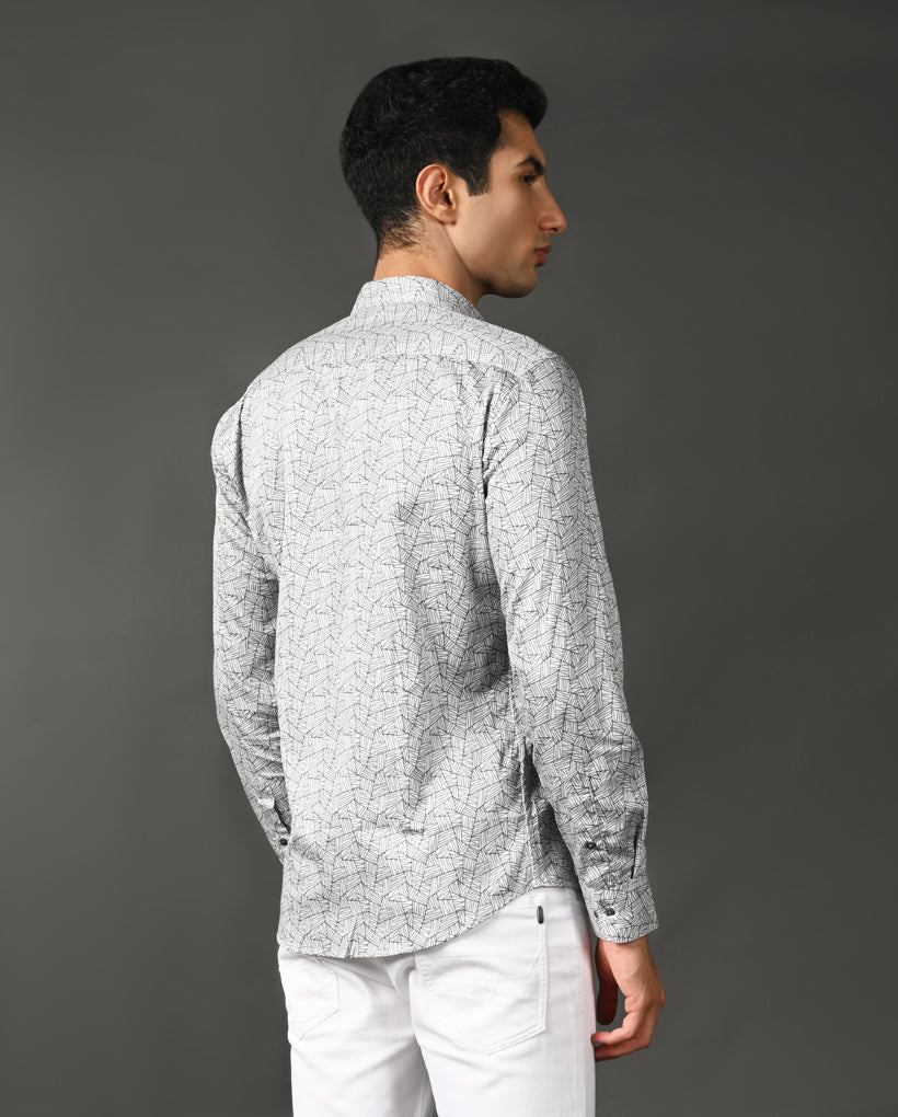 striped cotton blend shirt men casual wear