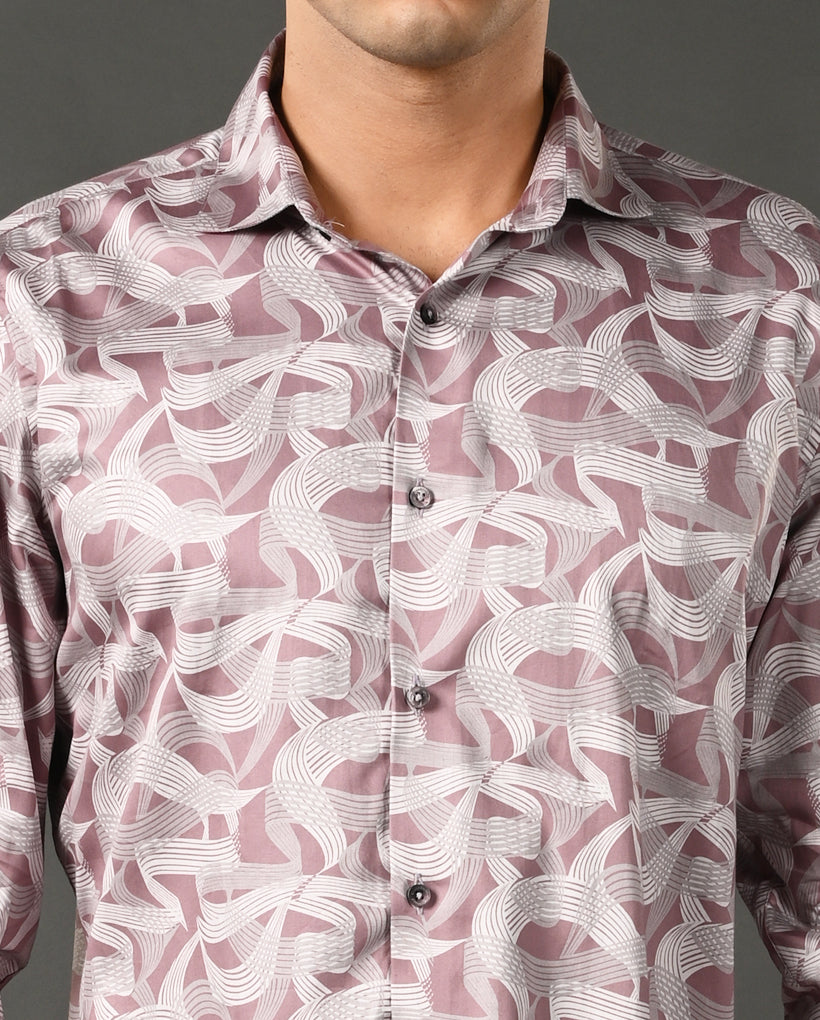 Mens Casual Cotton Blend Shirt – Stylish Apple Cut