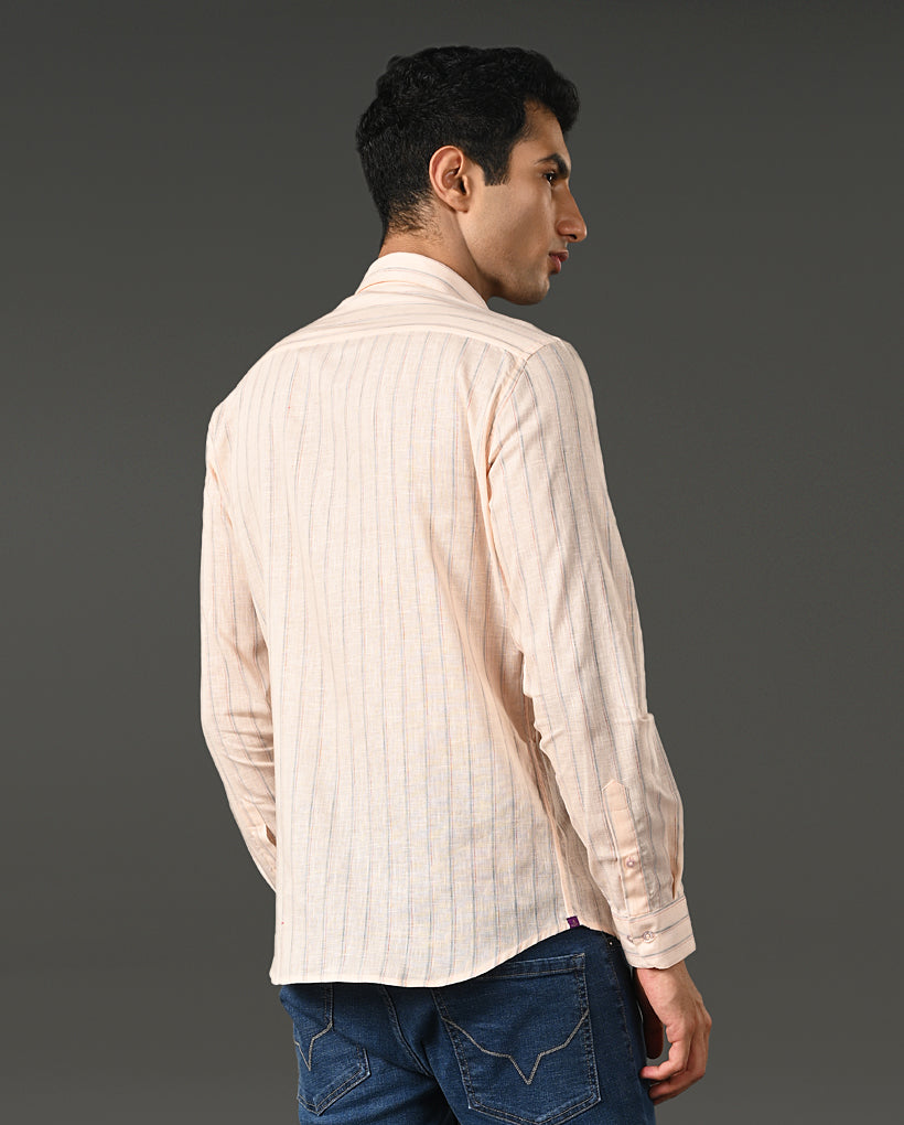 Mens Linen Casual Shirt – Slim Fit-Breathable & Comfortable