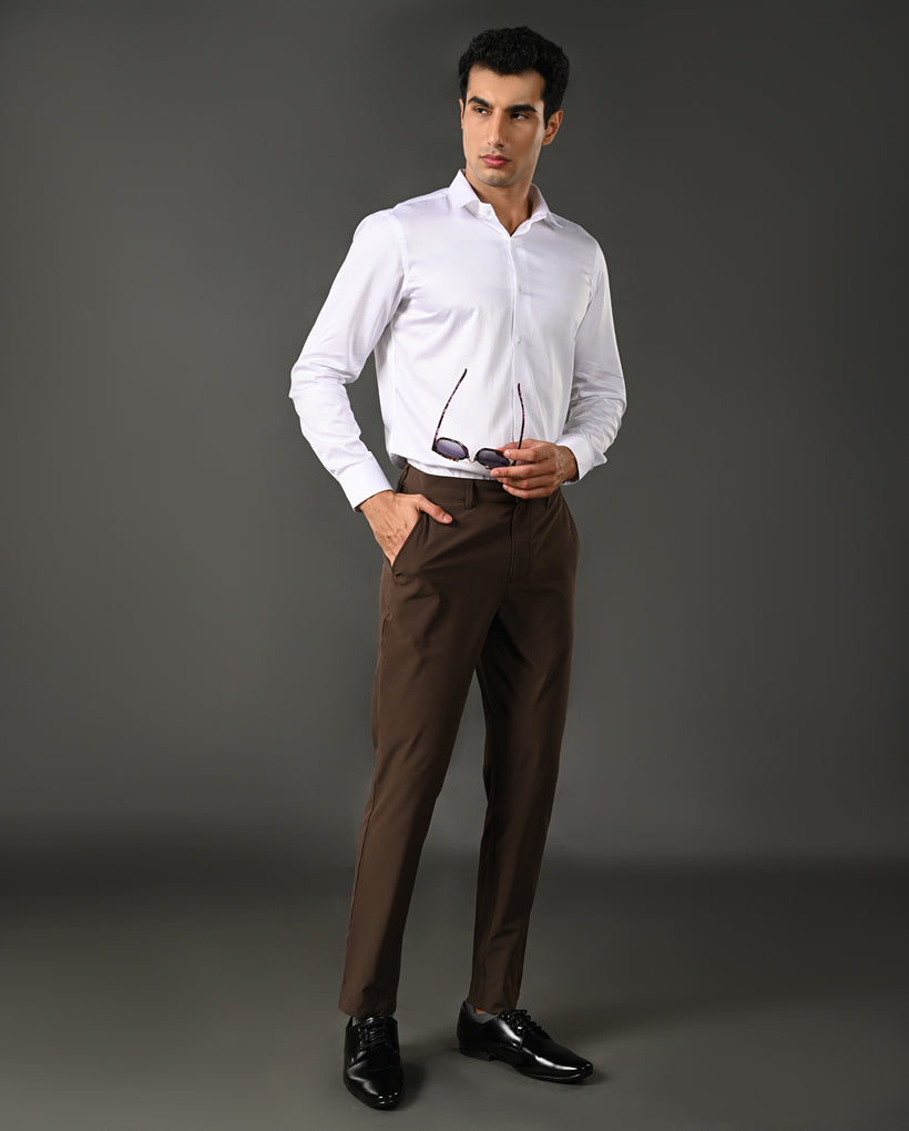 Mens Formal White Pure Cotton Shirt