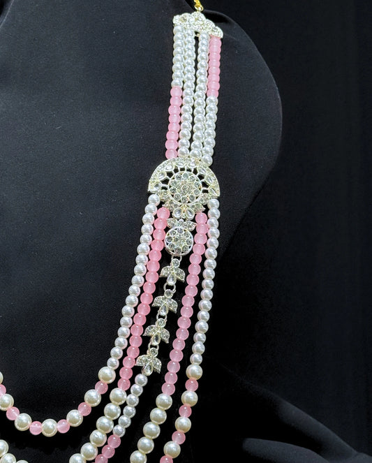 Pastel Pink Sherwani Mala for Groom