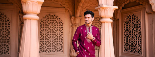 best festive outfits for men in India banner