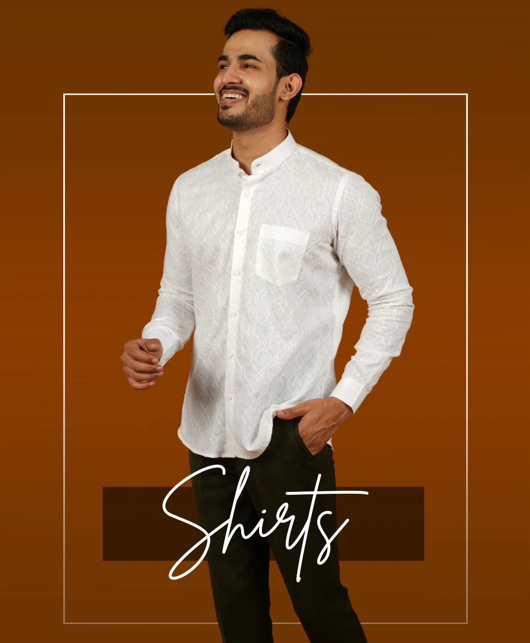 White shirt for men