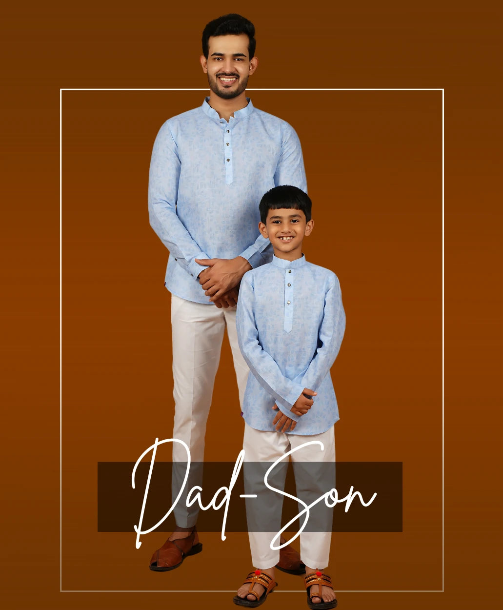 Father son short kurta