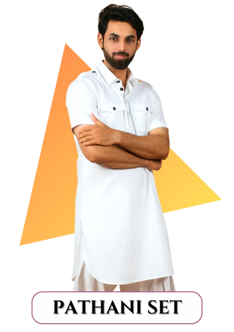 Mens Pathani Kurta Set – Shubh Ho