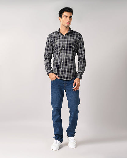 Mens Yellow Checked Cotton Formal Shirt – Work & Office