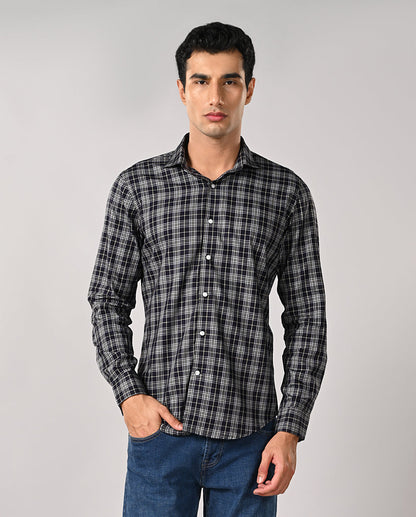 Mens Yellow Checked Cotton Formal Shirt – Work & Office