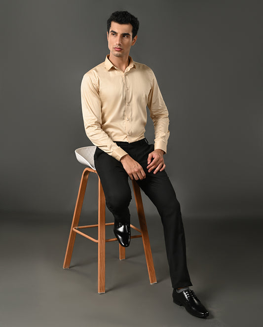 linen blend casual shirt men leaf print