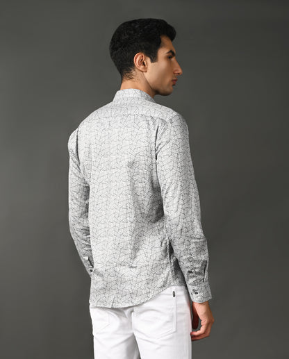 striped cotton blend shirt men casual wear