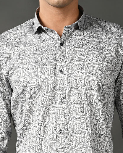 striped cotton blend shirt men casual wear