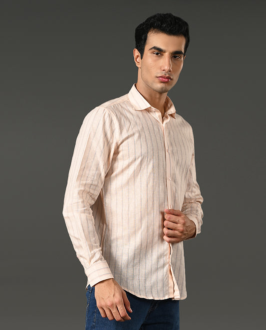 Mens Linen Casual Shirt – Slim Fit-Breathable & Comfortable