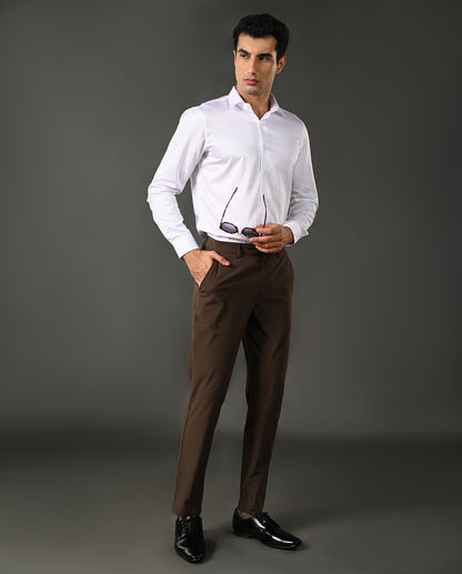 Mens Formal White Pure Cotton Shirt