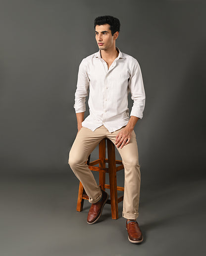 white yellow texture shirt men hidden checks