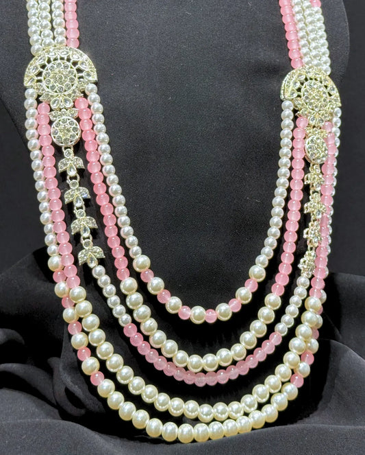 Pastel Pink Sherwani Mala for Groom