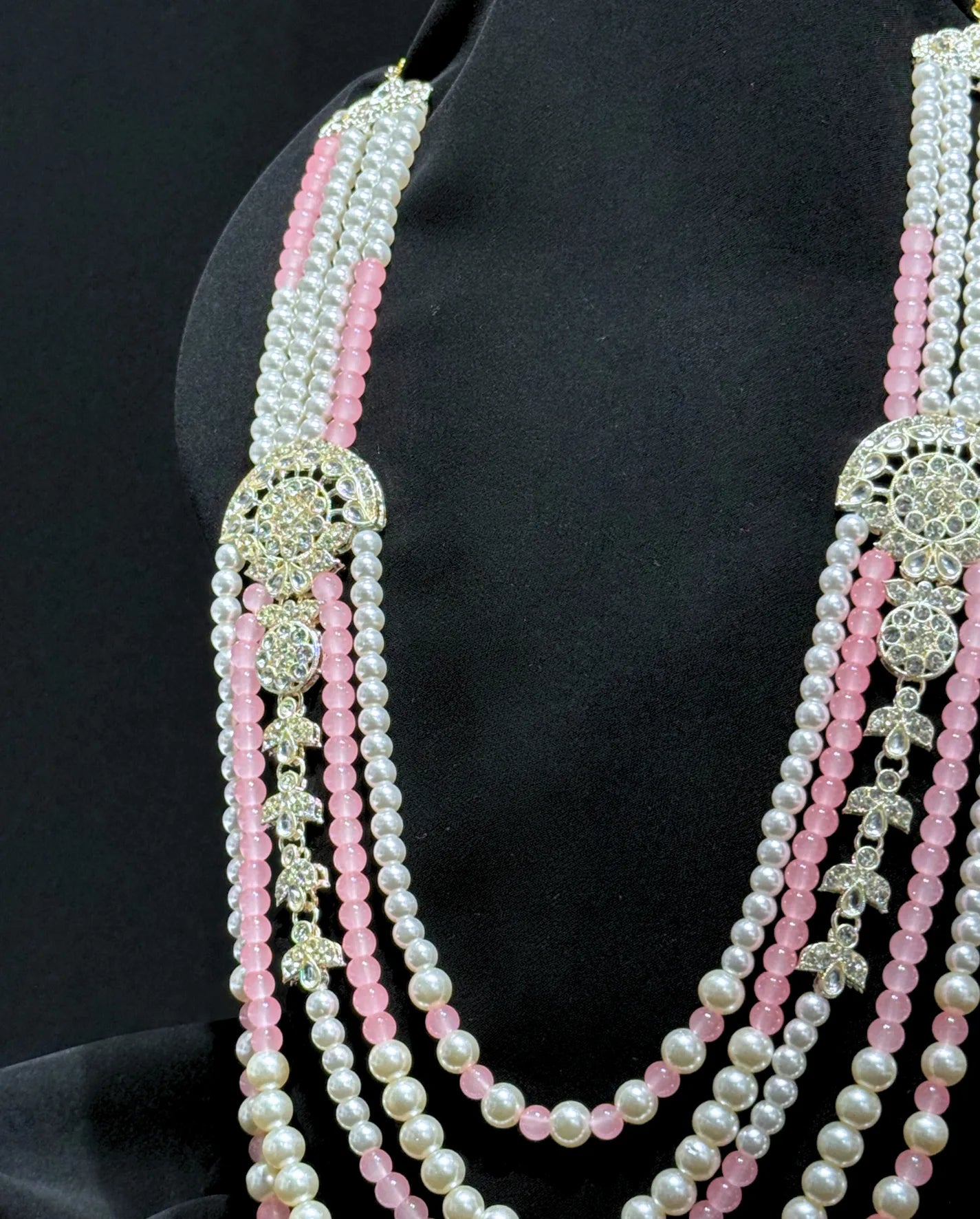 Pastel Pink Sherwani Mala for Groom